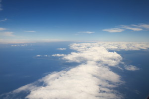 熊本から東京への飛行機から見えた景色です。業務について考え事をしていたので気分転換になりました！