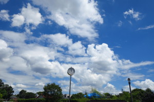 先日、熊本支店滞在中の空です！気持ちよく業務を進めることができました！